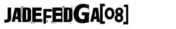 Jadefedga[08] font preview